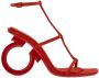 Ferragamo Aglalia X5 sandalen met hak Rood - Thumbnail 1