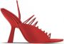Ferragamo 105 mm Altaire sandalen met kanten detail Rood - Thumbnail 1