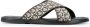 Ferragamo Badslippers met Gancini print Beige - Thumbnail 1