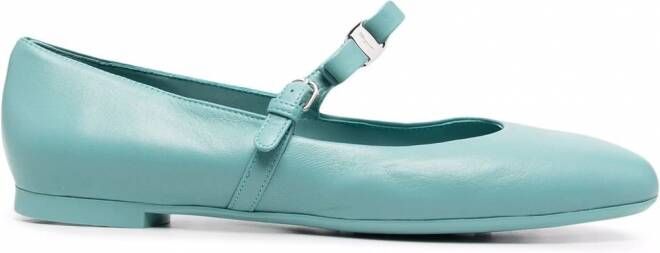 Ferragamo Ballerina's met strikdetail Blauw