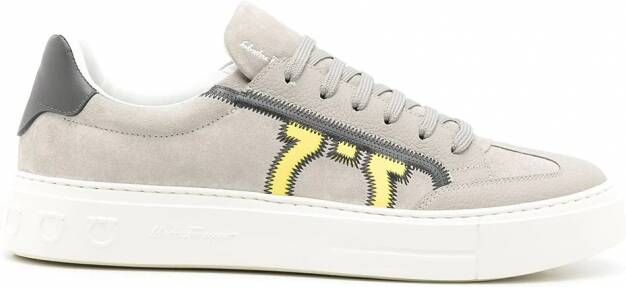Ferragamo Borg 5 low-top sneakers Grijs
