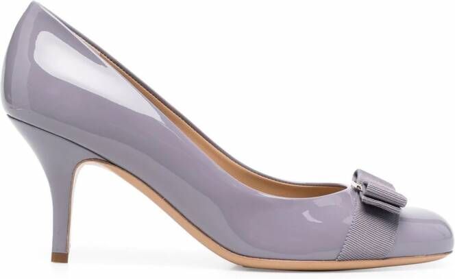 Ferragamo Carla lakleren pumps Paars