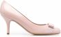 Ferragamo Carla pumps met strik Roze - Thumbnail 1