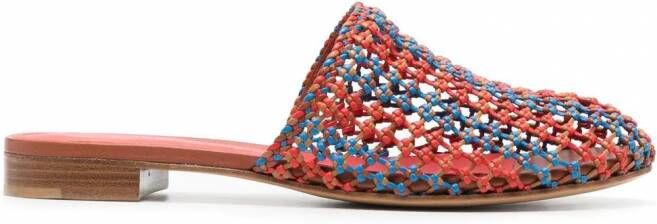 Ferragamo Ellas sandalen met mesh Oranje