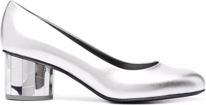 Ferragamo Farrah leren pumps Grijs