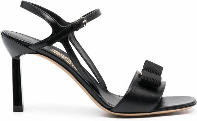 Ferragamo Gabriela sandalen met open neus Zwart