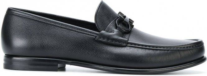 Ferragamo Gaffini horsebit loafers Zwart