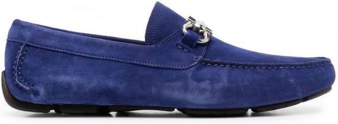 Ferragamo Loafers met Gancini gesp Blauw