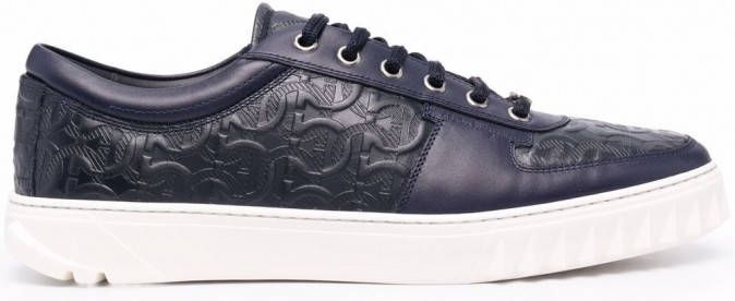 Ferragamo Leren sneakers Blauw