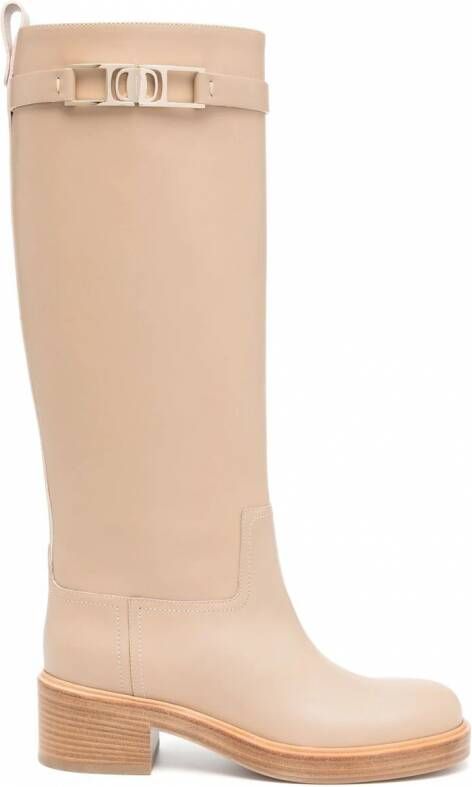 Ferragamo Gancini laarzen Bruin