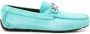 Ferragamo Gancini leren loafers TURQUOISE - Thumbnail 1
