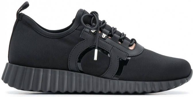 Ferragamo Gancini low-top sneakers Zwart