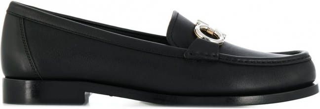 Ferragamo Gancini mocassins Zwart