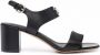 Ferragamo Gancini leren sandalen Zwart - Thumbnail 1
