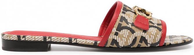 Ferragamo Viva muiltjes met print Veelkleurig