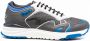 Salvatore Ferragamo Gancini Rainbow sneakers heren Stof rubber Stof leer 6.5 Grijs - Thumbnail 1