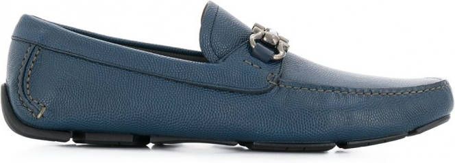 Ferragamo Gancio loafers met paardebit Blauw