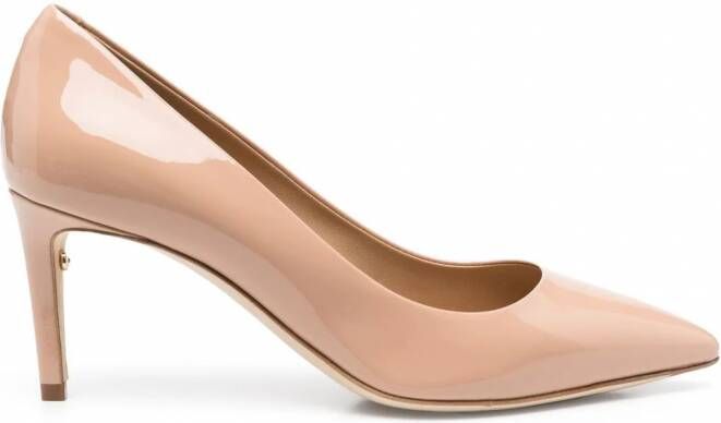Ferragamo Glanzende pumps Beige