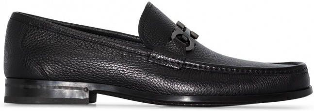 Ferragamo Leren loafers Zwart