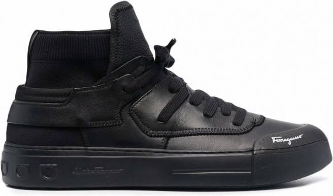 Ferragamo High-top sneakers Zwart
