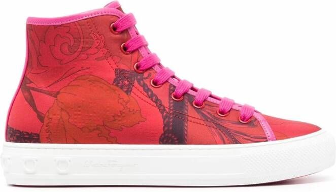 Ferragamo High-top sneakers Rood
