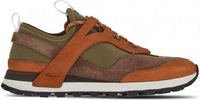 Ferragamo Indy low-top sneakers Groen