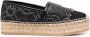 Ferragamo Kamini espadrilles met geborduurd logo Zwart - Thumbnail 1