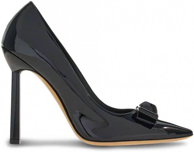 Ferragamo Katrin lakleren pumps Zwart