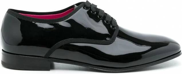 Ferragamo Lakleren derby schoenen Zwart