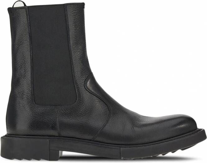 Ferragamo Leren Chelsea laarzen Zwart