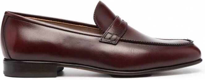 Ferragamo Leren loafers Rood