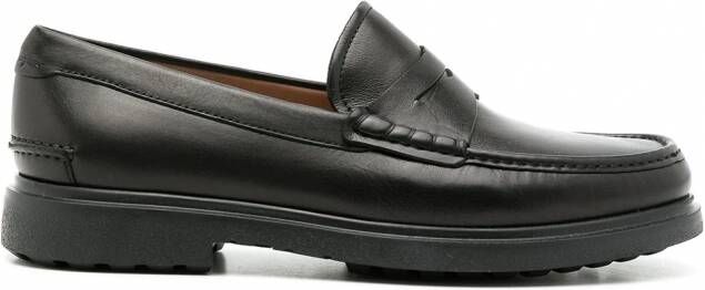 Ferragamo Leren penny loafers Zwart