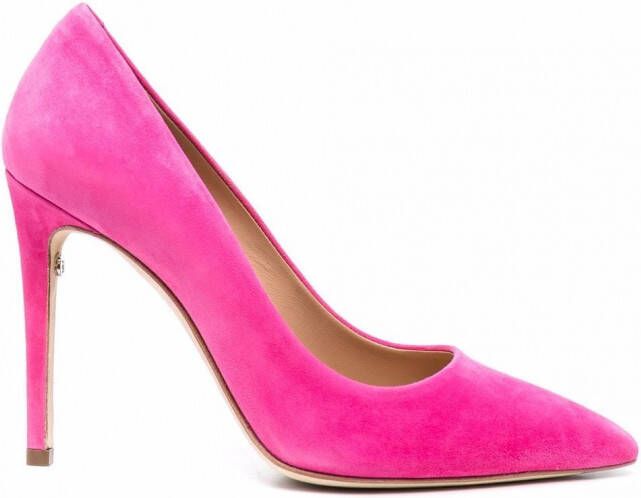 Ferragamo Leren pumps Roze