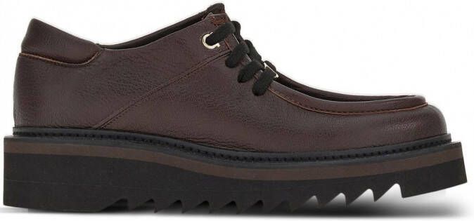Ferragamo Leren veterschoenen Bruin