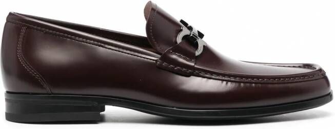 Ferragamo Loafers met Grandioso Gancini gesp Paars