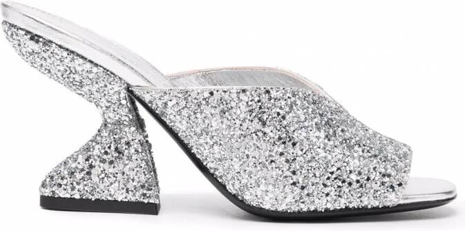 Ferragamo Metallic sandalen Zilver