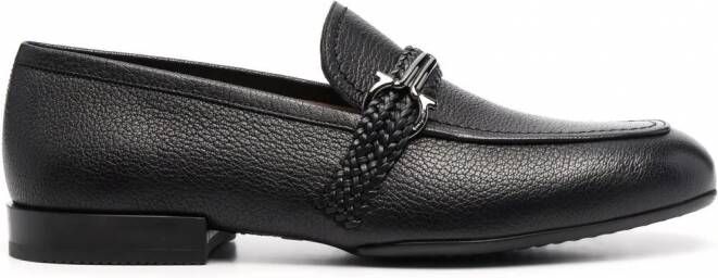 Ferragamo Missouri leren loafers Zwart