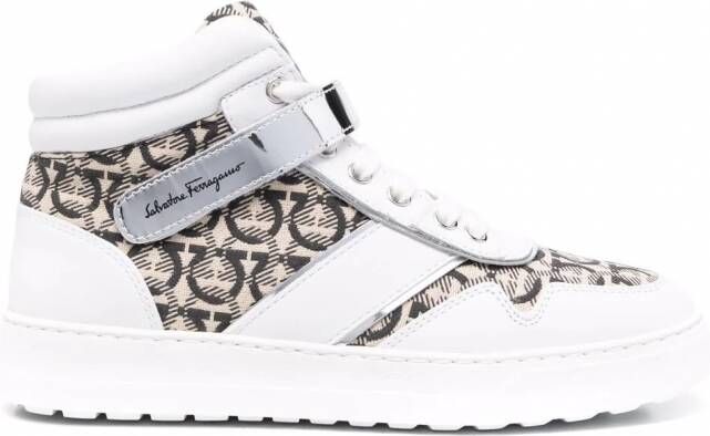 Ferragamo Noè high-top sneakers Wit