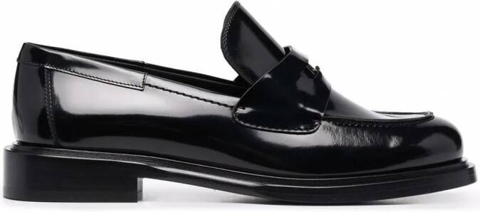Ferragamo Nyx lakleren loafers Zwart
