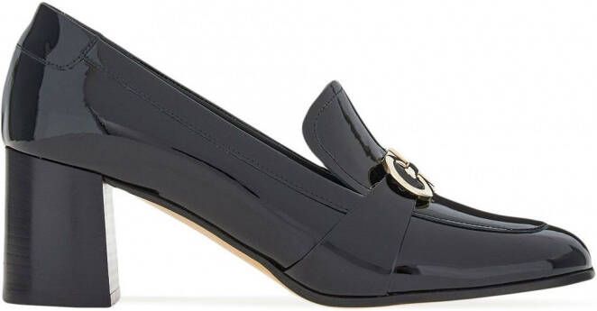 Ferragamo Olivia lakleren loafers Zwart