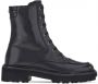 Ferragamo Orlando enkellaarzen met veters Zwart - Thumbnail 1