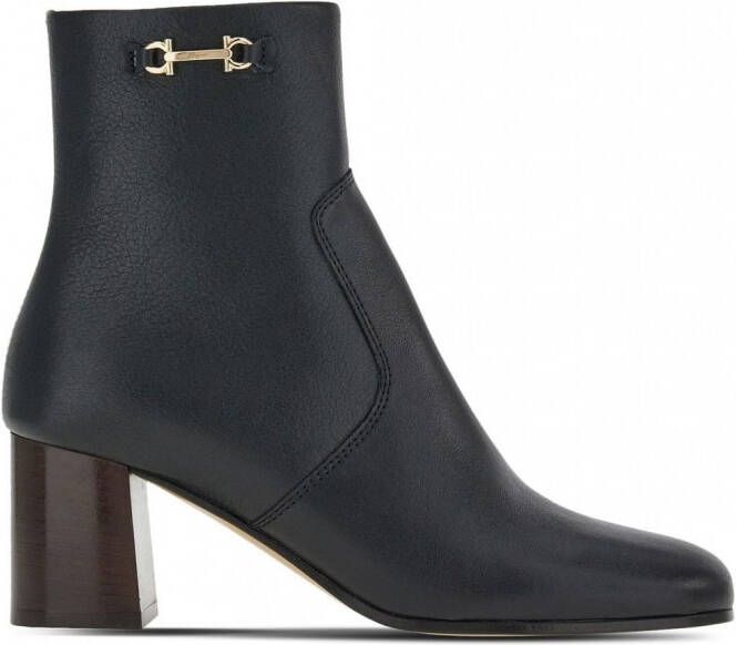 Ferragamo Otello enkellaarzen met gesp Zwart