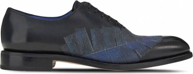 Ferragamo Oxford schoenen met borduurwerk Blauw