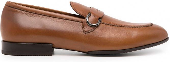 Ferragamo Pago Gancini suède loafers Bruin