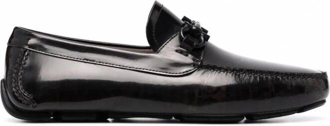Ferragamo Paris leren loafers Bruin