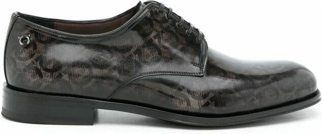 Ferragamo Pershore schoenen met Gancini print Zwart