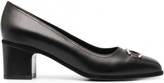 Ferragamo Pumps met gancini gesp Zwart