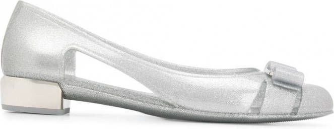 Ferragamo Pumps met strikdetail Zilver