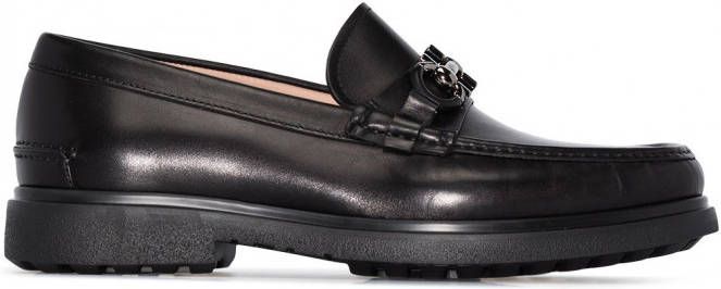 Ferragamo Ready loafers met Gancini plakkaat Zwart