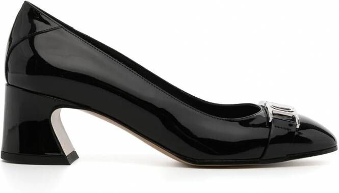 Ferragamo Rei pumps met Gancini plakkaat Zwart